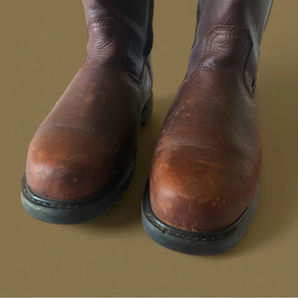 Iron age leather upper